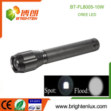 Fuente de la fábrica Material de aluminio Distancia larga portable de la viga Multi-funcional 10w t6 Cree Alta potencia llevó la antorcha del foco